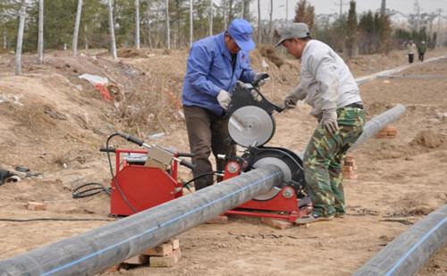 HDPE排水管現場施工圖（tú）