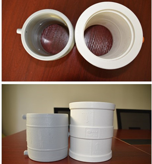 dn110口徑普通PE-RT電熔管件與興紀（jì）龍屈彈電熔管件對比圖