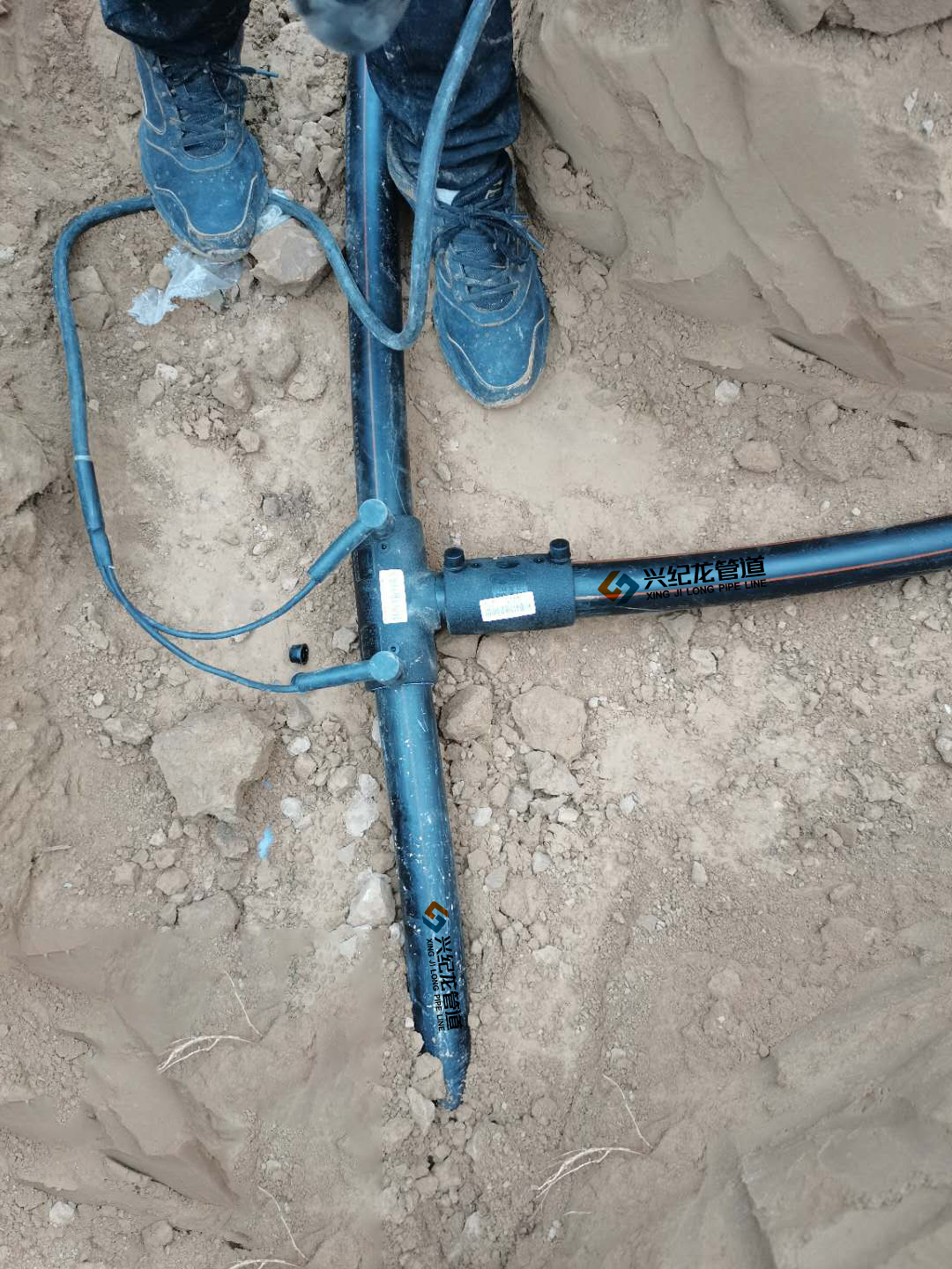 “興紀龍”埋（mái）地燃氣專用管，電熔連（lián）接施工圖